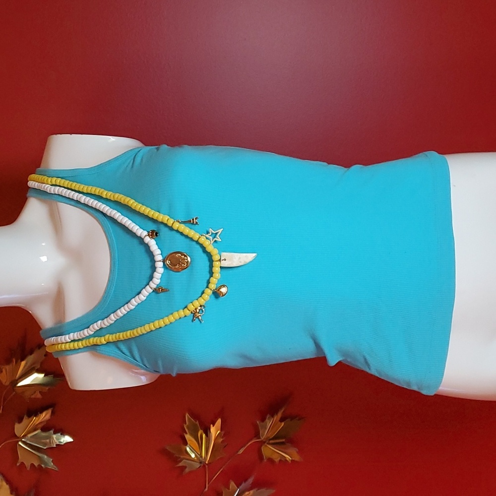 Fleur de Lis Designer Tank Top Necklaces